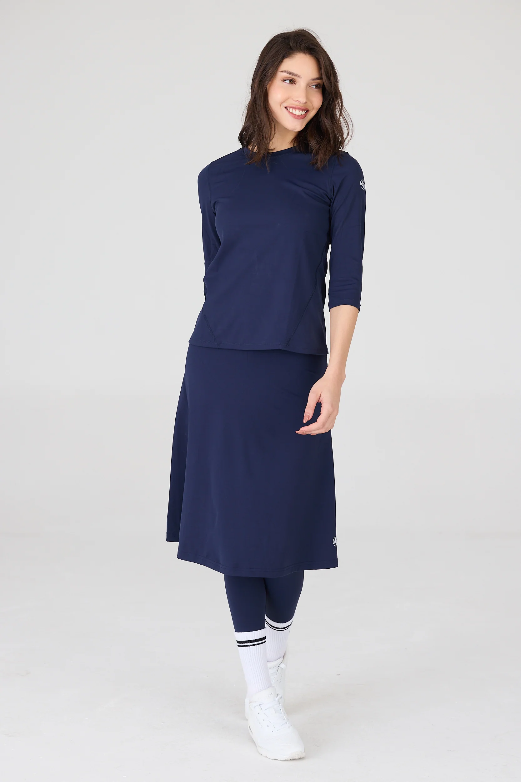 טייץ חצאית מתחת לברך MODEST SKIRTED LONG - Image 3